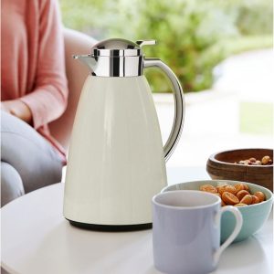 Emsa Campo Isolierkanne F4130300 | 1L Füllmenge | Quick Tip Verschluss | 100% dicht | 12h warm, 24h kalt | Premium Edelstahl | Einfache Reinigung | Pastel-Mint 22