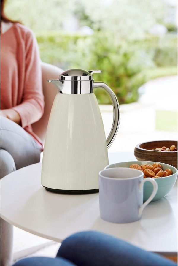 Emsa Campo Isolierkanne F4130300 | 1L Füllmenge | Quick Tip Verschluss | 100% dicht | 12h warm, 24h kalt | Premium Edelstahl | Einfache Reinigung | Pastel-Mint 8