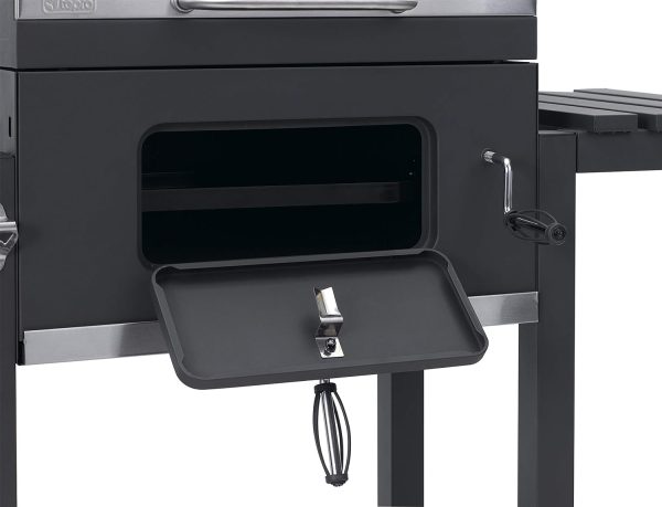 tepro Holzkohlegrill (Grillwagen) Toronto Click, Grillfläche: ca. 56 x 41,5 cm, mit Deckel, Edelstahl-Griff, Grillrost und Thermometer, Auf- und Abbau ohne Schrauben, Maße ca. 115 x 67 x 107 cm 2