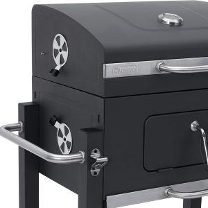 tepro Holzkohlegrill (Grillwagen) Toronto Click, Grillfläche: ca. 56 x 41,5 cm, mit Deckel, Edelstahl-Griff, Grillrost und Thermometer, Auf- und Abbau ohne Schrauben, Maße ca. 115 x 67 x 107 cm 17