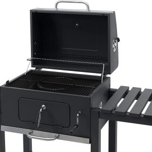 tepro Holzkohlegrill (Grillwagen) Toronto Click, Grillfläche: ca. 56 x 41,5 cm, mit Deckel, Edelstahl-Griff, Grillrost und Thermometer, Auf- und Abbau ohne Schrauben, Maße ca. 115 x 67 x 107 cm 25