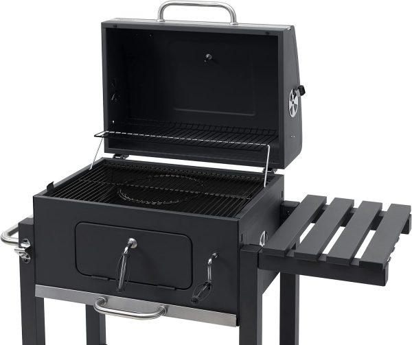 tepro Holzkohlegrill (Grillwagen) Toronto Click, Grillfläche: ca. 56 x 41,5 cm, mit Deckel, Edelstahl-Griff, Grillrost und Thermometer, Auf- und Abbau ohne Schrauben, Maße ca. 115 x 67 x 107 cm 9