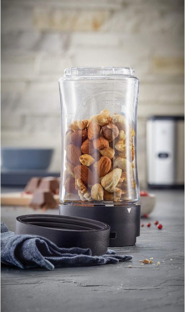 WMF Kult X Zubehör-Set, 3-teilig, Blendie Flasche, Mixbehälter 300 ml und Klinge mit Verschlussdeckel, für den Kult X Mix & Go und Küchenminis Smoothie-to-go 2