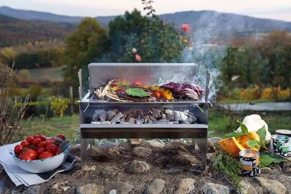 FENNEK 2.0 | Mobiler und steckbarer Holzkohle-Grill aus Edelstahl für Camping, Trekking, Vanlife, Garten und Outdoor Grill-Spaß (FENNEK 2.0) 2