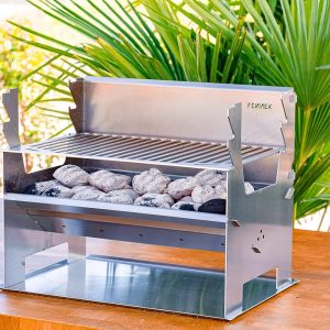 FENNEK 2.0 | Mobiler und steckbarer Holzkohle-Grill aus Edelstahl für Camping, Trekking, Vanlife, Garten und Outdoor Grill-Spaß (FENNEK 2.0) 15