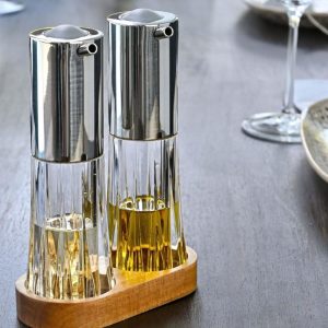 AdHoc Ölspender + Essigspender MENAGE CRYSTAL klar 7