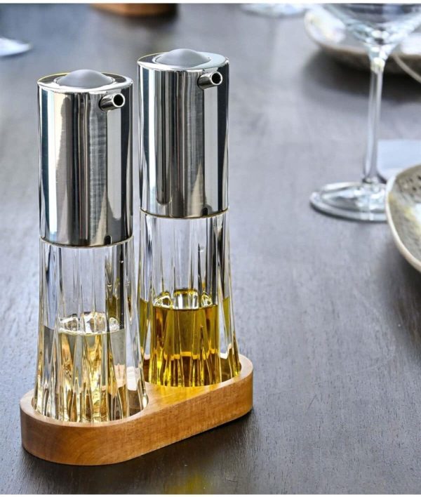 AdHoc Ölspender + Essigspender MENAGE CRYSTAL klar 3