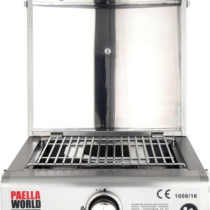 ALL GRILL Allgrill Multi-KULTI Set 4 zündgesichert - Gasgrill + Pizzahaube + Pizzastein + Gusspfanne 18