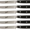 Berkel - ADHOC SET 6 STEAK MESSER SCHWARZE GLATTE KLINGE 22
