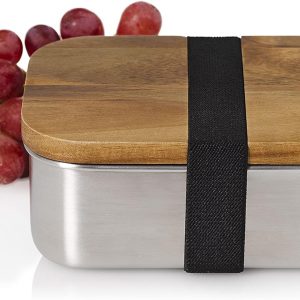 AdHoc SB20 Schneidbrett mit integrierter Lunchbox COTTO, Akazienholz/Edelstahl/Polyester 11