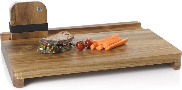 AdHoc SB20 Schneidbrett mit integrierter Lunchbox COTTO, Akazienholz/Edelstahl/Polyester 6