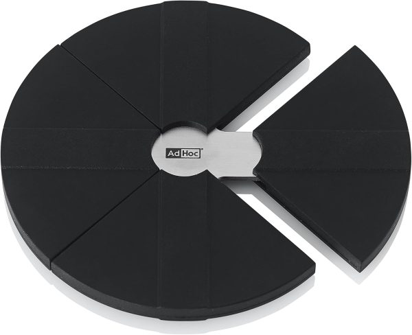 AdHoc TU41 ausziehbarer und Rutschfester Topfuntersetzer Flex, Silikon/Edelstahl 4