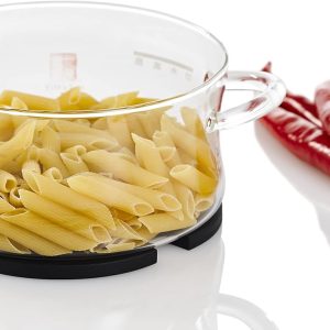 AdHoc TU41 ausziehbarer und Rutschfester Topfuntersetzer Flex, Silikon/Edelstahl 15