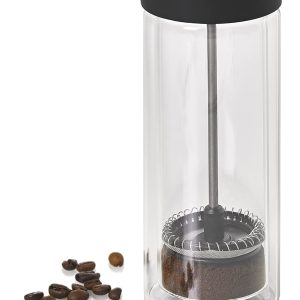 AdHoc TT25 French Press Becher THERMO-GLASS, 300 ml (ohne Kaffee), Glas/Edelstahl/Kunststoff/Silikon 7