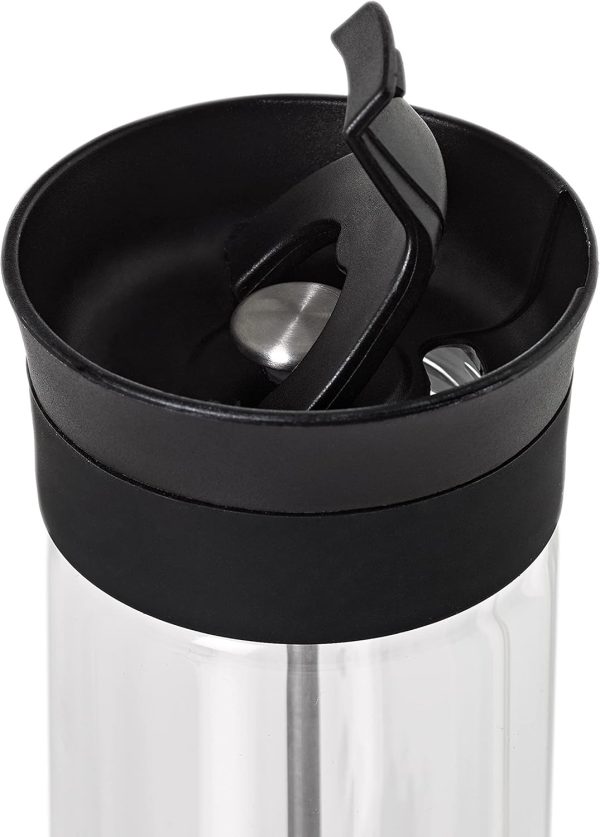 AdHoc TT25 French Press Becher THERMO-GLASS, 300 ml (ohne Kaffee), Glas/Edelstahl/Kunststoff/Silikon 6
