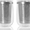 AdHoc Fusion Glass | Set 2x Teeglas und 2x Teefilter für losen Tee | 400ml Füllmenge, Borosilikatglas/Edelstahl 11