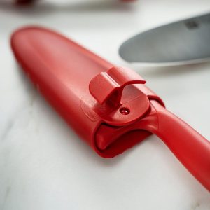 ZWILLING Twinny Kinderkochmesser, 10 cm, mit Fingerschutz, Edelstahl, Abgerundete Klingenform, Kindgerechtes Design, Kunststoffgriff, Rot 17