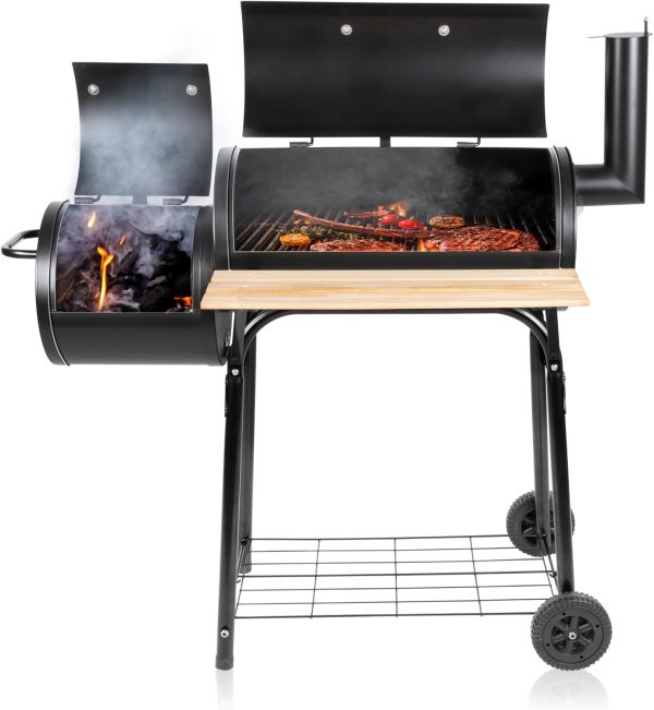 BBQ Collection 2-in-1 Smoker BBQ - Holzkohlegrill - Gartenküche Barbecue - Grill- und Räuchergrills - 104 x 58 x 114 cm 1
