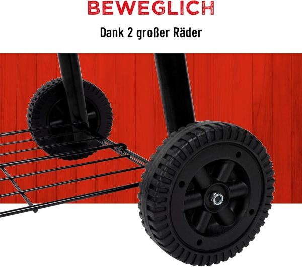 BBQ Collection 2-in-1 Smoker BBQ - Holzkohlegrill - Gartenküche Barbecue - Grill- und Räuchergrills - 104 x 58 x 114 cm 5