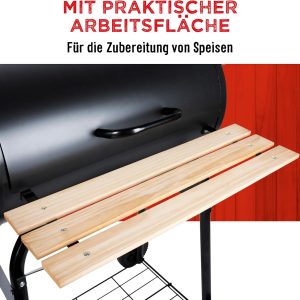 BBQ Collection 2-in-1 Smoker BBQ - Holzkohlegrill - Gartenküche Barbecue - Grill- und Räuchergrills - 104 x 58 x 114 cm 18