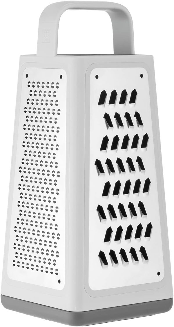 ZWILLING Z-Cut Vierkantreibe, Multifunktional, Edelstahlklinge, Kunststoffgehäuse, Zwei-Wege-Reibtechnologie, Grau 1