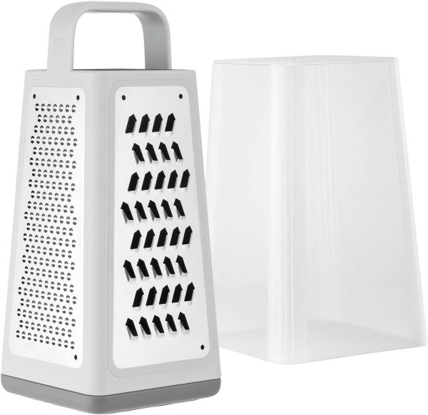 ZWILLING Z-Cut Vierkantreibe, Multifunktional, Edelstahlklinge, Kunststoffgehäuse, Zwei-Wege-Reibtechnologie, Grau 3