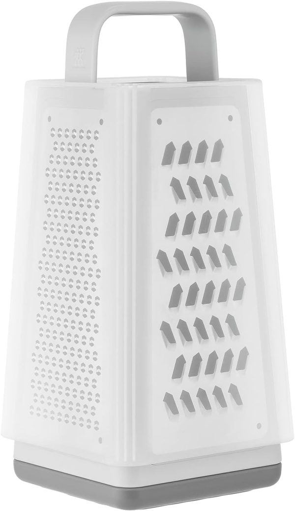 ZWILLING Z-Cut Vierkantreibe, Multifunktional, Edelstahlklinge, Kunststoffgehäuse, Zwei-Wege-Reibtechnologie, Grau 4