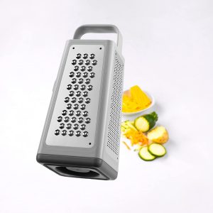 ZWILLING Z-Cut Vierkantreibe, Multifunktional, Edelstahlklinge, Kunststoffgehäuse, Zwei-Wege-Reibtechnologie, Grau 40