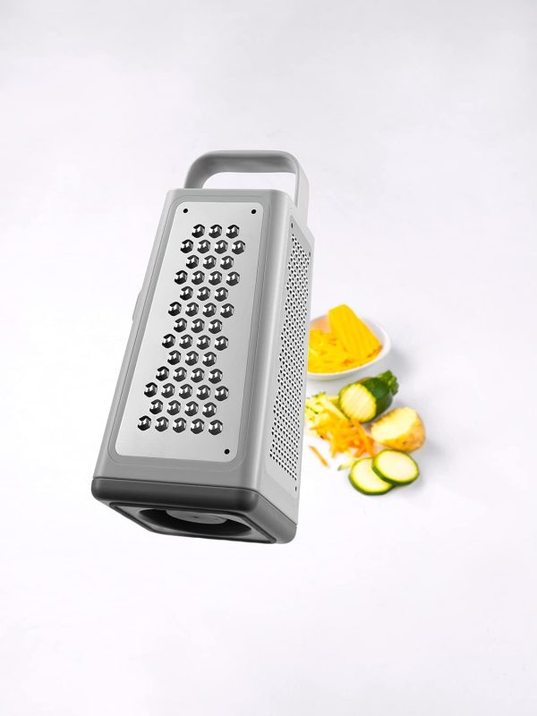 ZWILLING Z-Cut Vierkantreibe, Multifunktional, Edelstahlklinge, Kunststoffgehäuse, Zwei-Wege-Reibtechnologie, Grau 13