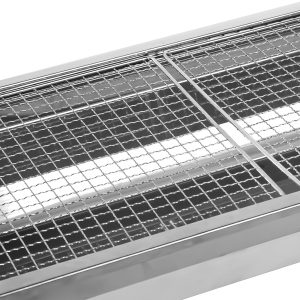 AGM Holzkohlegrill Camping Grill Holzkohle,Klappgrill Tragbarer Grill,Für Camping Garten Picknick Party, 73x 33x 71 cm, für 5-10 Personen 12