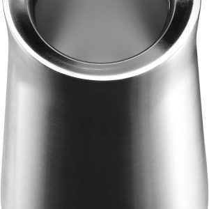 WMF Impulse Isolierbecher 350 ml, Thermobecher mit Automatikverschluss, 360°-Trinköffnung, Kaffeebecher to go hält Getränke 8h heiß/12h kalt, silber 16