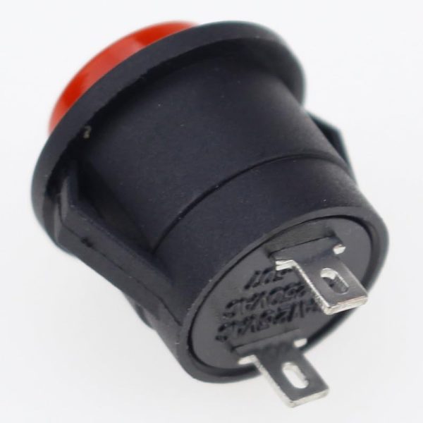 AELFIE 6 Stück 16 mm Reset-Druckknopfschalter Rundschalter 6 A 125 V/3 A 250 VAC (Farbe: Grün) 5