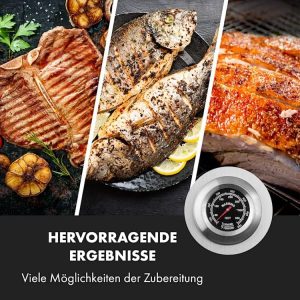 Klarstein 2-in-1 Rotisserie Grill mit Motor, Grill mit Drehspieß, Großer Spießgrill für Spanferkel, Grill mit Sichtfenster, Spieß Grill mit Edelstahl-Rost, Großer Holzkohlegrill mit Bodenrollen 20