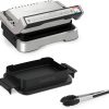 Tefal OptiGrill 4in1 Kontaktgrill mit Backschale, Aufklappbar, Tischgrill, 9 Programme, Garstufenanzeige, Elektrogrill, Backofen, GC776D10, Edelstahl/Schwarz 26