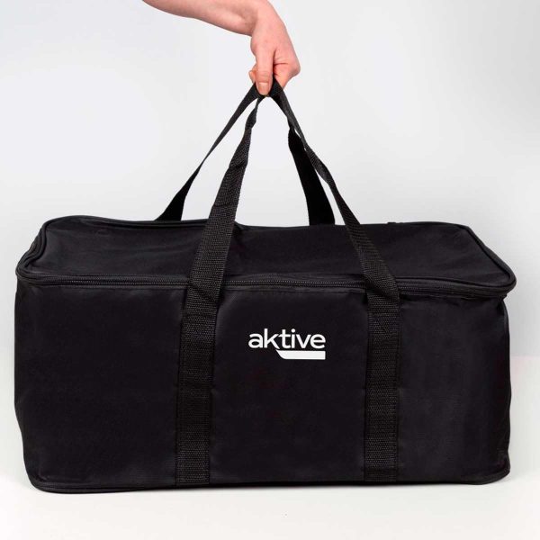 Aktive Tragbarer Holzkohlegrill, wiederaufladbar, rauchfrei, rechteckig, Tropfschutz, Maße 45 x 28 x 19 cm, inklusive Tragetasche, Terrassengrill, Balkon (63004) 2