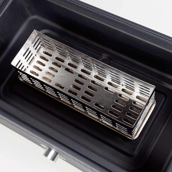 Aktive Tragbarer Holzkohlegrill, wiederaufladbar, rauchfrei, rechteckig, Tropfschutz, Maße 45 x 28 x 19 cm, inklusive Tragetasche, Terrassengrill, Balkon (63004) 6