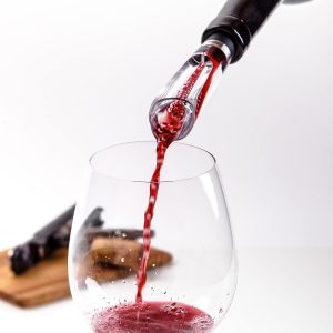 AdHoc Set aus Dekantierausgießer und Weinbelüfter Vine & Korkenzieher PushPull | hochwertige Materialien und bewährte Qualität designed in Germany | Praktisches Geschenk für Weinliebhaber 14