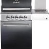 Allgrill Top-Line Modular CHEF M Black Gasgrill 3 Brenner/Seitenkocher/Backburner Grundmodell Grill Chef M 31