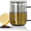 AdHoc TK63 Teeglas mit Griff YUNA 560 ml | Premium Tee-Tasse aus Borosilikatglas mit Feinfilter aus Edelstahl | mundgeblasenes Unikat im skandinavischen Design 13